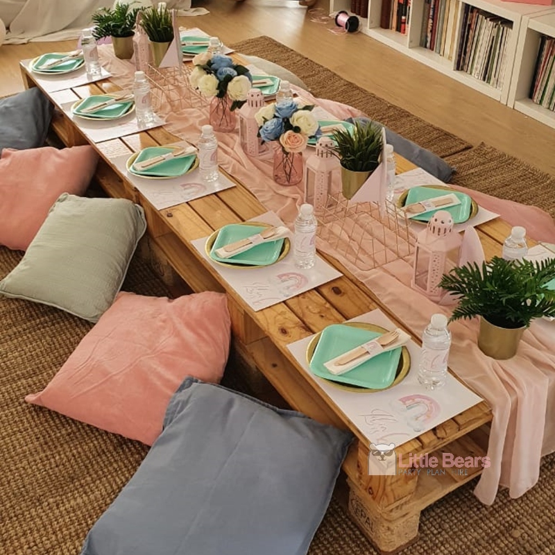 Wooden Pallet Tables Cushions And Rugs Little Bears Party