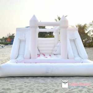 3 in 1 bouncy, ball pit and double slide